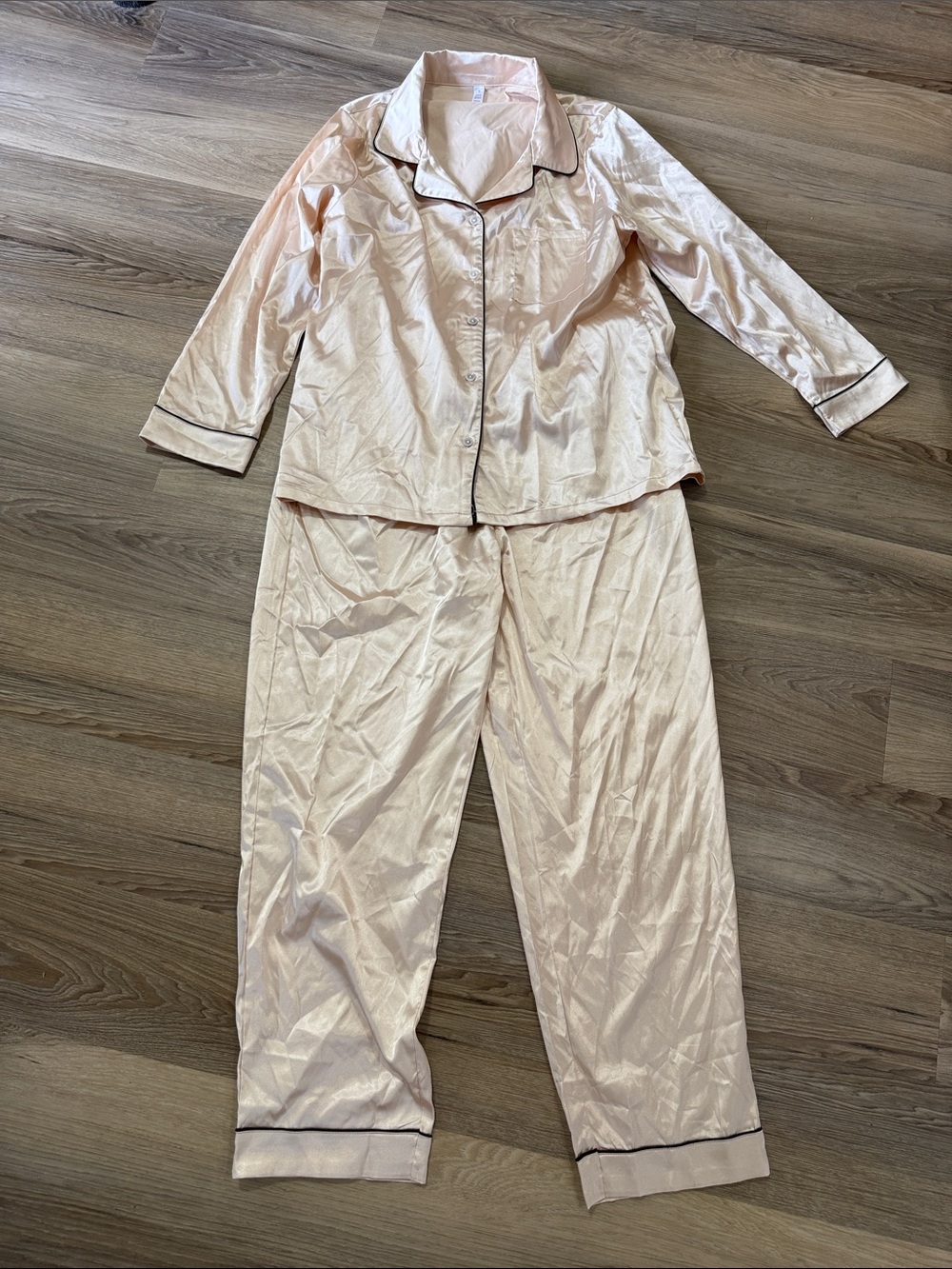 Satin Button Down Pajamas